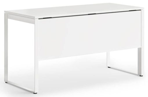 BDI Linea Satin White Office Desk - Image 5