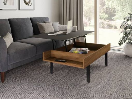 BDI Reveal 1192 Natural Walnut Lift Coffee Table - Image 4