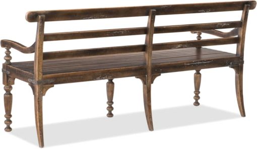 Hooker Furniture Dining Room Hill Country Helotes Dining Bench - Image 4
