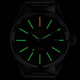 Ball Fireman Enterprise Stainless Steel Watch, Black Dial, 40mm - Image 2