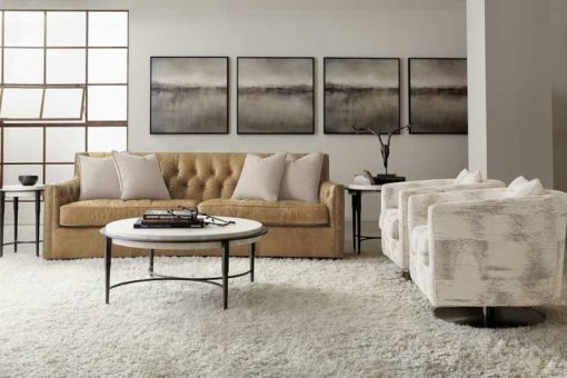 Bernhardt Barclay Metal Round Cocktail Table - Image 8