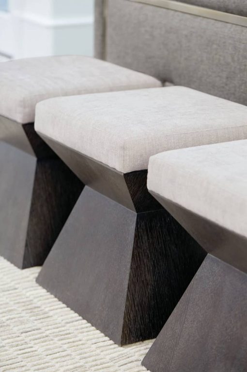 Bernhardt Cerused Mink Decorage Bench - Image 3