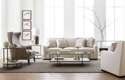 Bernhardt Harlow Metal Rectangular Cocktail Table - Image 5