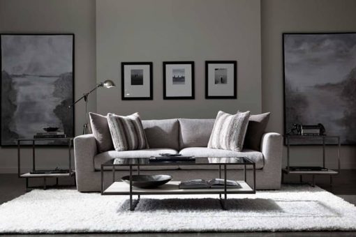Bernhardt Harlow Metal Rectangular Cocktail Table - Image 6