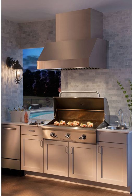Broan Elite Pro EPD61 Series 60" Stainless Steel Pro-Style Outdoor Range Hood - Image 5