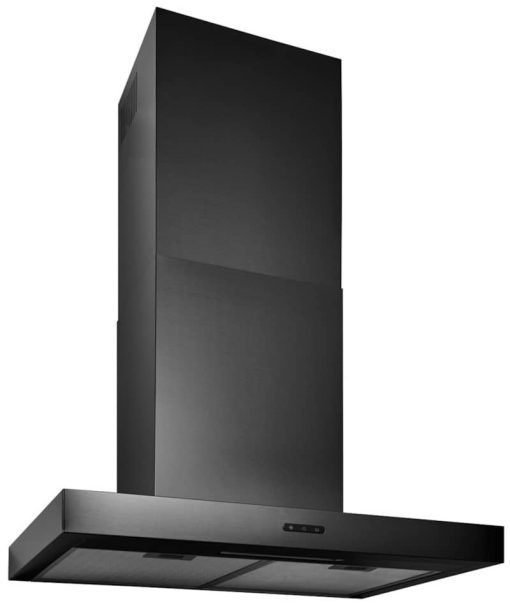 Broan Elite EW43 Series 30" Black Stainless Steel T-Style Wall Mount Chimney Range Hood - Image 3