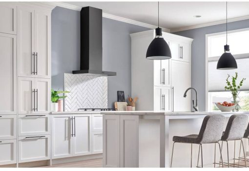 Broan Elite EW43 Series 36" Black Stainless Steel T-Style Wall Mount Chimney Range Hood - Image 5