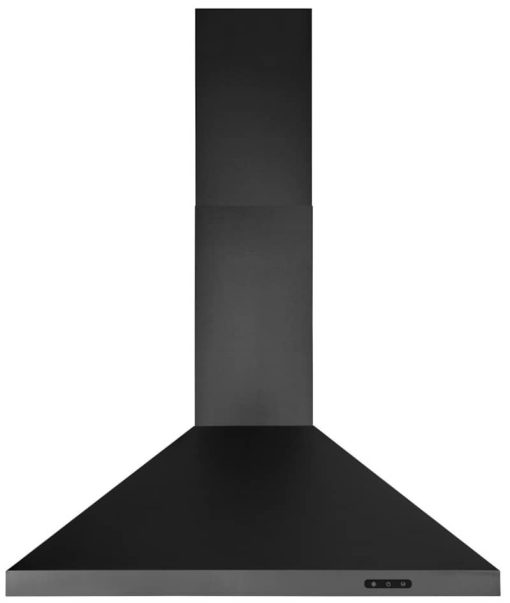 Broan Elite EW48 Series 30" Black Stainless Steel Pyramidal Chimney Range Hood