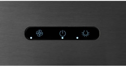 Broan Elite EW48 Series 30" Black Stainless Steel Pyramidal Chimney Range Hood - Image 4