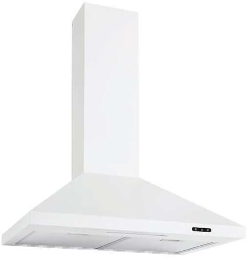 Broan Elite EW48 Series 30" White Pyramidal Chimney Range Hood - Image 3