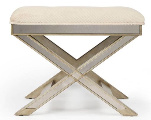 Butler Specialty Company Marlo Mirrored Vanity Stool - Image 3