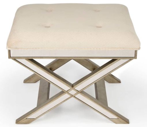Butler Specialty Company Marlo Mirrored Vanity Stool - Image 2