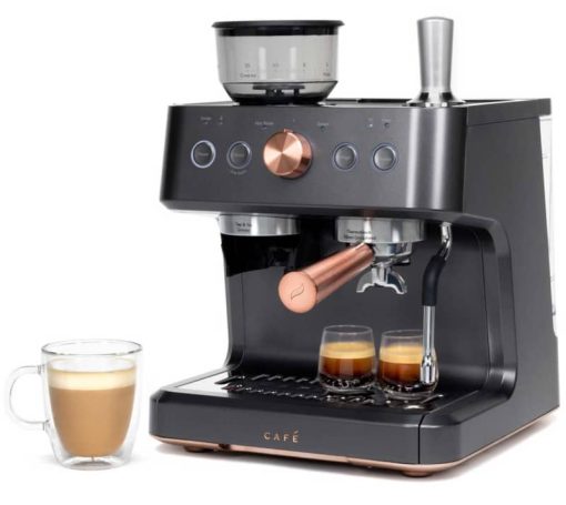 Cafe Bellissimo Matte Black Semi Automatic Espresso Machine - Image 4