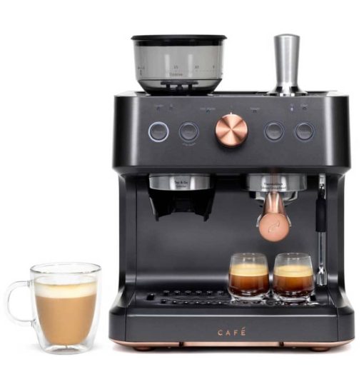 Cafe Bellissimo Matte Black Semi Automatic Espresso Machine - Image 3