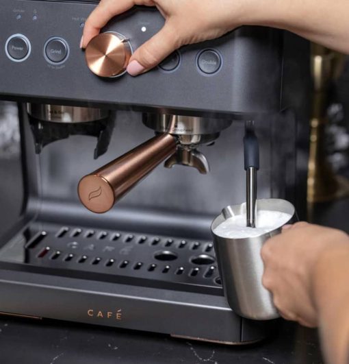 Cafe Bellissimo Matte Black Semi Automatic Espresso Machine - Image 5