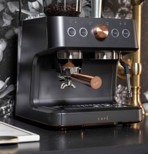 Cafe Bellissimo Matte Black Semi Automatic Espresso Machine - Image 7
