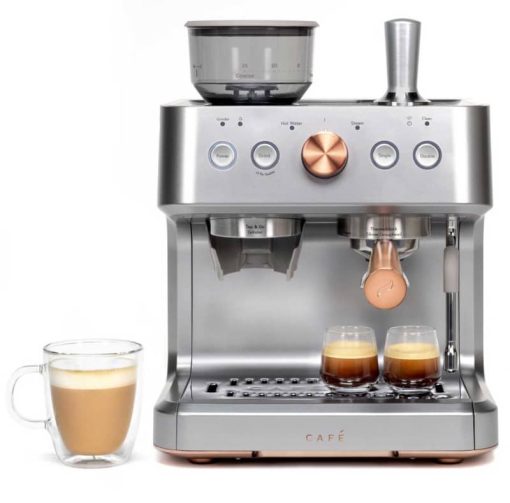 Cafe Bellissimo Silver Semi Automatic Espresso Machine - Image 3