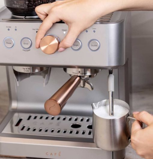 Cafe Bellissimo Silver Semi Automatic Espresso Machine - Image 5
