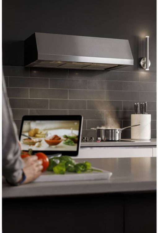 Cafe ADA 36" Stainless Steel Designer Wall Mount Hood With Dimmable LED Lighting - Image 5