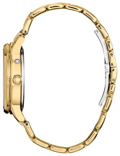 Citizen Eco-Drive Calendrier White MOP Dial Gold-Tone Stainless Steel Bracelet Watch, 37mm - Image 3