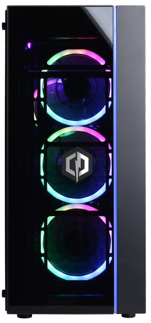 CyberPowerPC Gamer Master Black Gaming Desktop AMD Ryzen 3 4100 8GB RAM 500GB SSD, NVIDIA GeForce RTX 3050 - Image 2