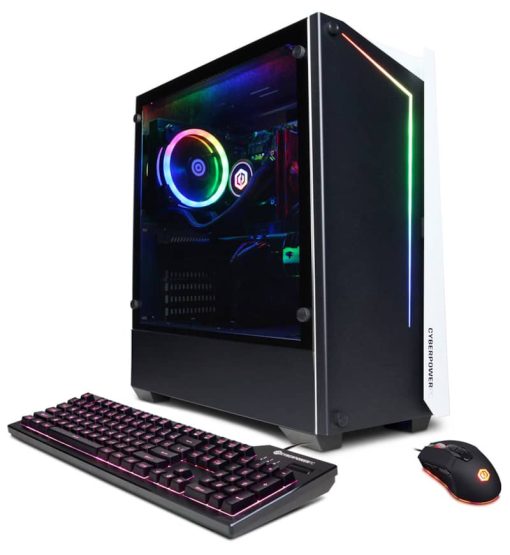 CyberPowerPC Gamer Supreme Liquid Cool Black Gaming Desktop Intel Core i7-12700KF 32GB RAM 2TB HDD + 1TB SSD, NVIDIA GeForce RTX 3080