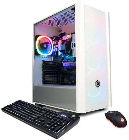 CyberPowerPC Gamer Xtreme Liquid Cool Black Gaming Desktop Intel Core i5-12600K 16GB RAM 1TB SSD, NVIDIA GeForce RTX 3060 Ti