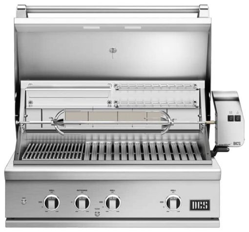 DCS Series 9 36" Stainless Steel Built-In Liquid Propane Gas Grill With Rotisserie And Charcoal - Image 2