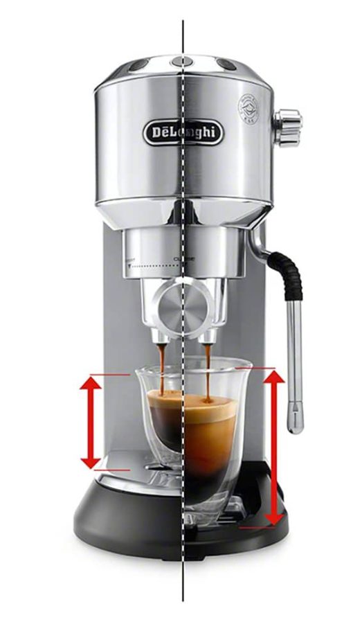 Delonghi Dedica Arte Stainless Steel Manual Espresso Machine - Image 4