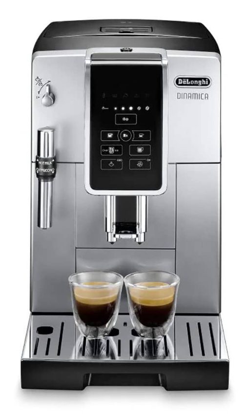 Delonghi Dinamica Silver Automatic Coffee Machine w/ Espresso & Iced Coffee Features