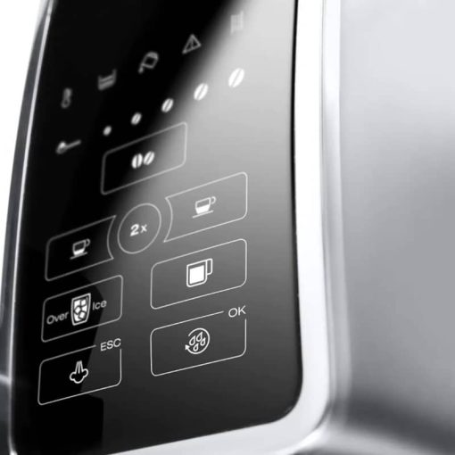 Delonghi Dinamica Silver Automatic Coffee Machine w/ Espresso & Iced Coffee Features - Image 2