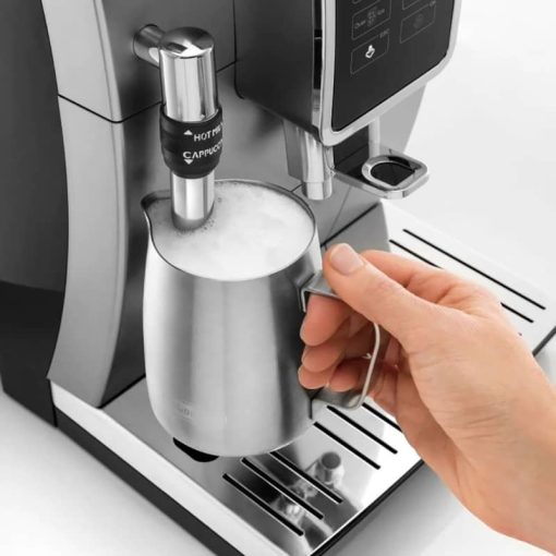 Delonghi Dinamica Silver Automatic Coffee Machine w/ Espresso & Iced Coffee Features - Image 3