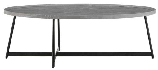 Euro Style Niklaus Gray 47" Oval Coffee Table