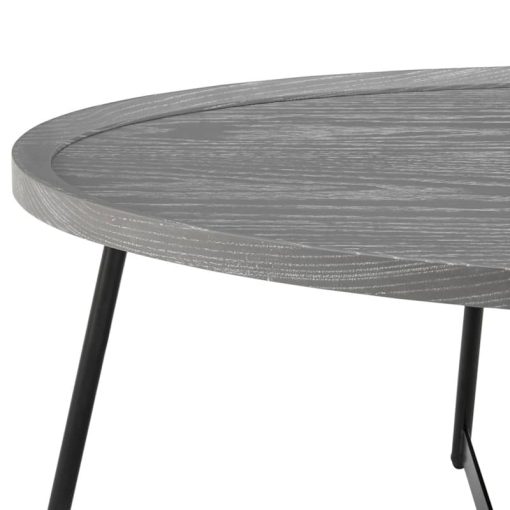 Euro Style Niklaus Gray 47" Oval Coffee Table - Image 3
