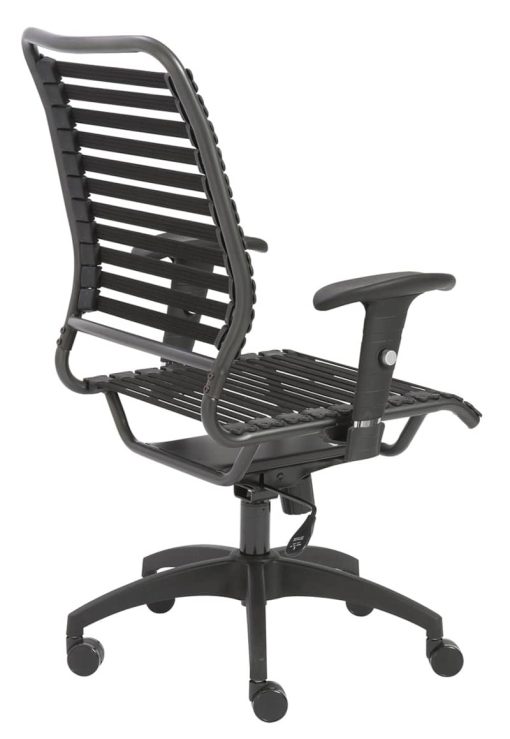 Euro Style Baba Flat Black High Back Office Chair - Image 4