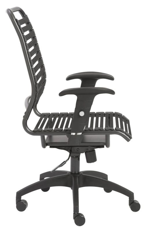 Euro Style Baba Flat Black High Back Office Chair - Image 3
