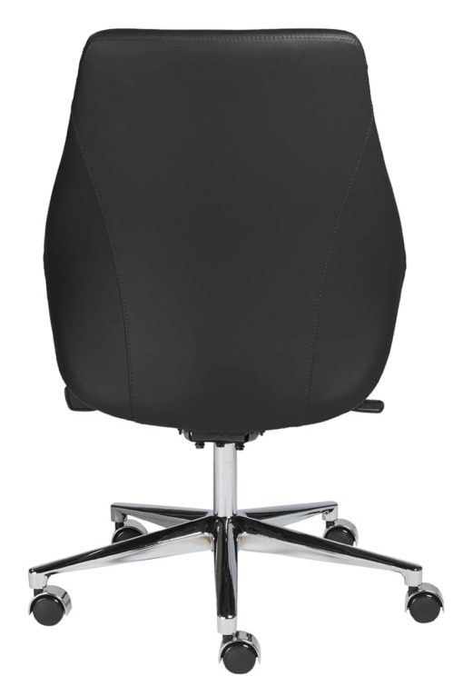 Euro Style Bergen Black Low Back Office Chair w/o Armrests - Image 5