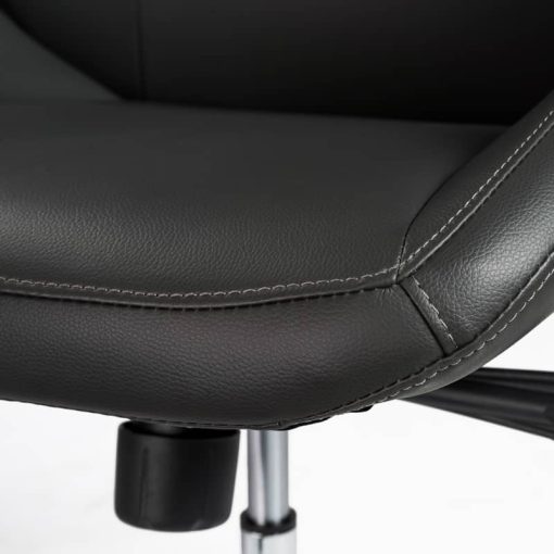 Euro Style Bergen Black Low Back Office Chair w/o Armrests - Image 6