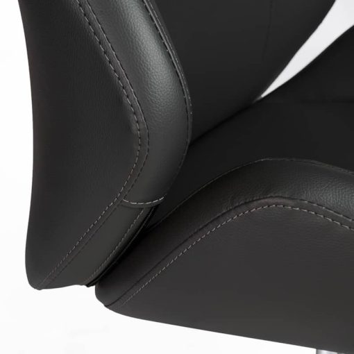 Euro Style Bergen Black Low Back Office Chair w/o Armrests - Image 7