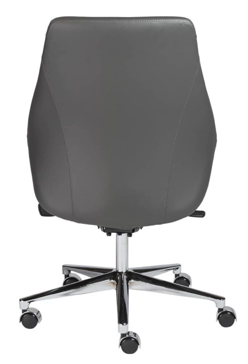 Euro Style Bergen Gray Low Back Office Chair w/o Armrests - Image 5
