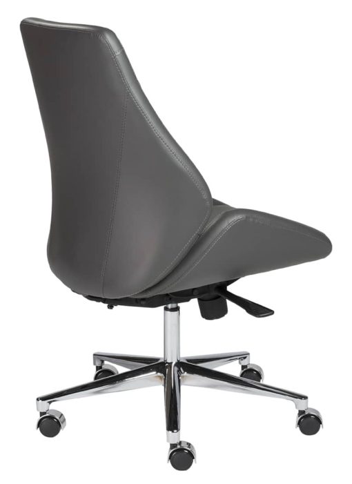 Euro Style Bergen Gray Low Back Office Chair w/o Armrests - Image 4
