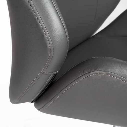 Euro Style Bergen Gray Low Back Office Chair w/o Armrests - Image 6