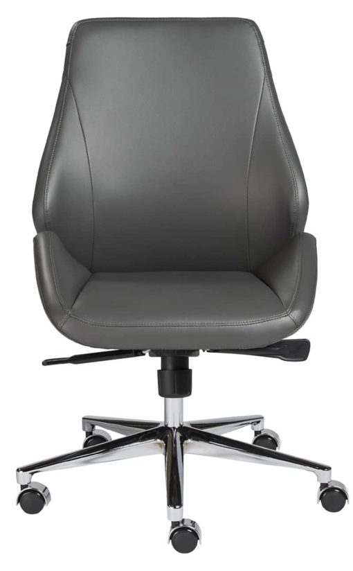 Euro Style Bergen Gray Low Back Office Chair w/o Armrests - Image 2