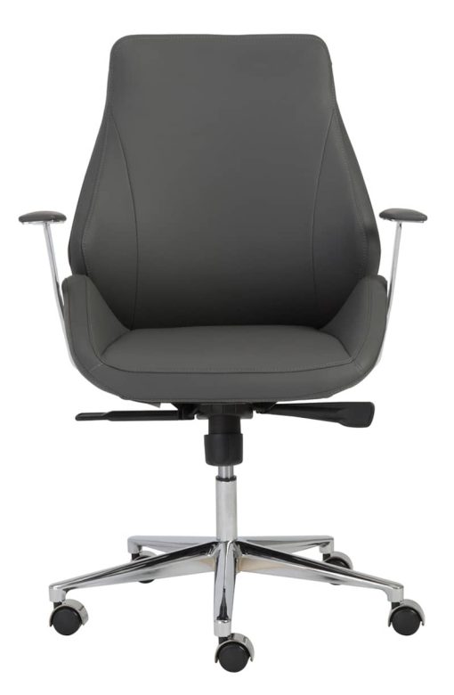 Euro Style Bergen Gray Low Back Office Chair - Image 2