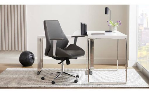 Euro Style Bergen Gray Low Back Office Chair - Image 5
