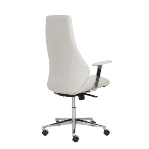 Euro Style Bergen White High Back Office Chair - Image 4