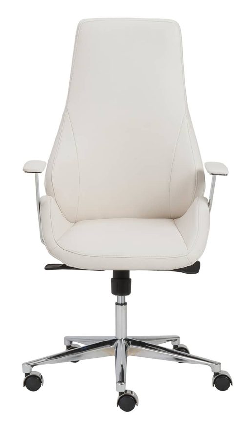 Euro Style Bergen White High Back Office Chair - Image 2