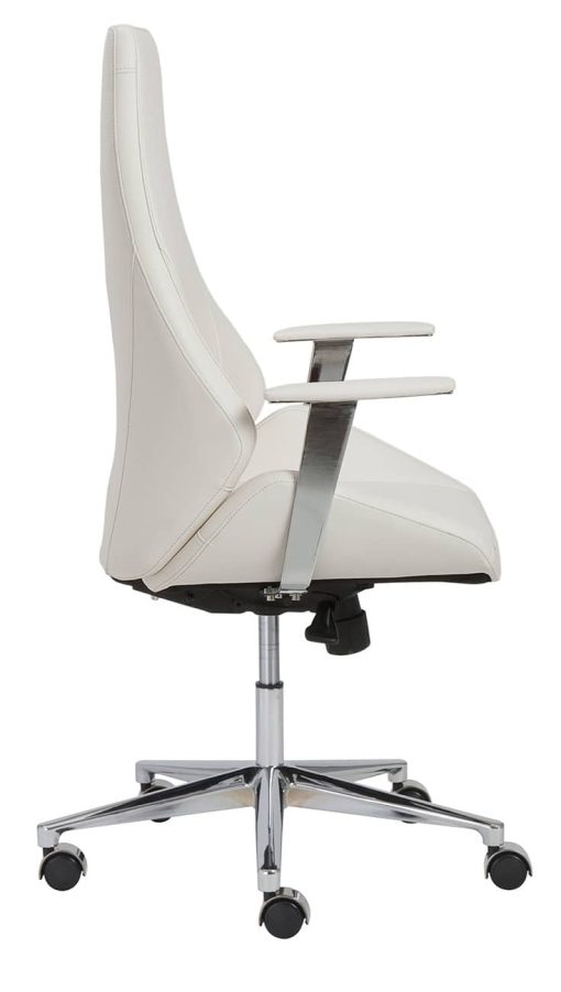 Euro Style Bergen White High Back Office Chair - Image 3