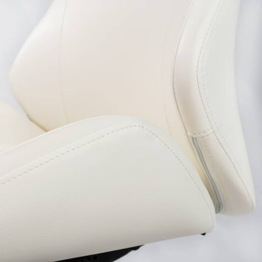 Euro Style Bergen White Low Back Office Chair w/o Armrests - Image 7