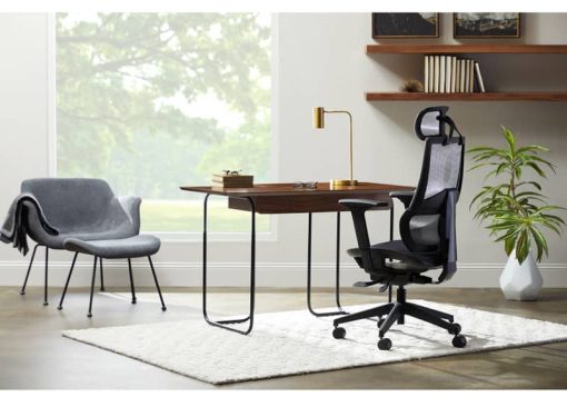 Euro Style Bruno Black High Back Office Chair - Image 6